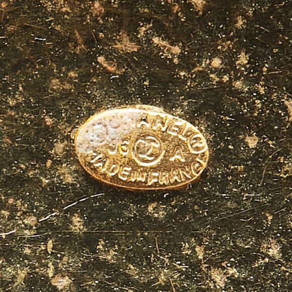 CHANEL CC Logos Vintage Pendant Chain Necklace 21" Gold Tone 96A Auth w/Box #530 - Picture 6 of 8